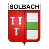 Solbach Sticker wappen, gelsenkirchen, augsburg, klebender aufkleber