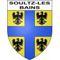 Pegatinas escudo de armas de Soultz-les-Bains adhesivo de la etiqueta engomada