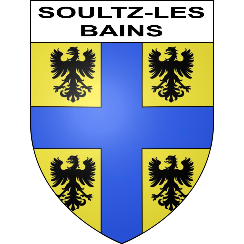 Soultz-les-Bains 67 ville sticker blason écusson autocollant adhésif