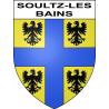 Pegatinas escudo de armas de Soultz-les-Bains adhesivo de la etiqueta engomada