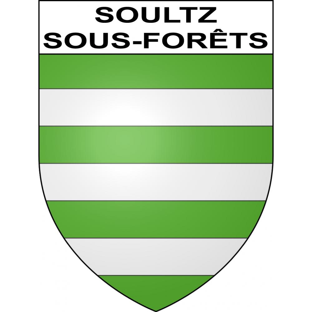 Pegatinas escudo de armas de Soultz-sous-Forêts adhesivo de la etiqueta engomada