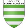 Soultz-sous-Forêts Sticker wappen, gelsenkirchen, augsburg, klebender aufkleber