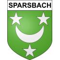 Pegatinas escudo de armas de Sparsbach adhesivo de la etiqueta engomada