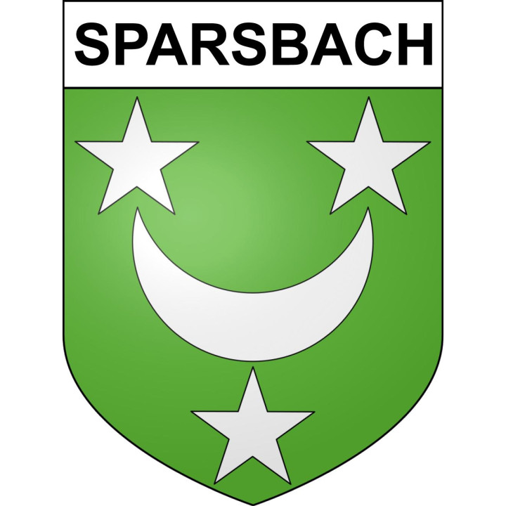 Pegatinas escudo de armas de Sparsbach adhesivo de la etiqueta engomada