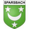Pegatinas escudo de armas de Sparsbach adhesivo de la etiqueta engomada