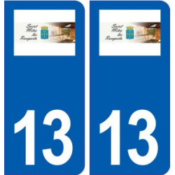 13 Saint-Chamas logo ville autocollant plaque sticker