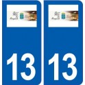 13 Saint-Chamas logo ville autocollant plaque sticker