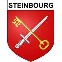 Pegatinas escudo de armas de Steinbourg adhesivo de la etiqueta engomada