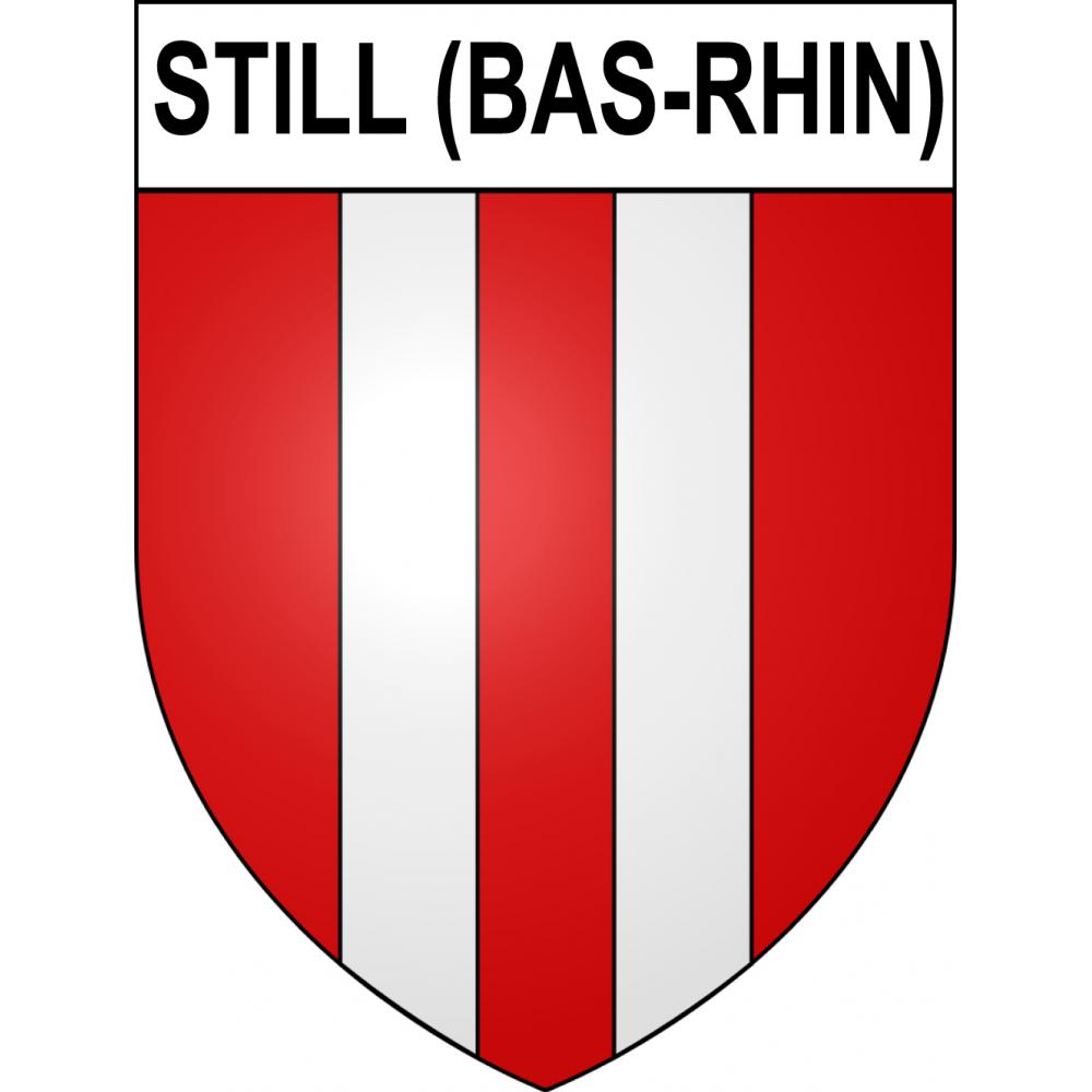 Pegatinas escudo de armas de Still (Bas-Rhin) adhesivo de la etiqueta engomada