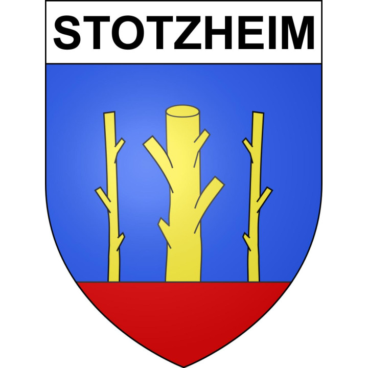 Pegatinas escudo de armas de Stotzheim adhesivo de la etiqueta engomada