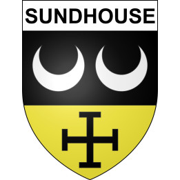 Sundhouse 67 ville sticker blason écusson autocollant adhésif