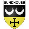 Sundhouse Sticker wappen, gelsenkirchen, augsburg, klebender aufkleber