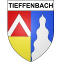 Pegatinas escudo de armas de Tieffenbach adhesivo de la etiqueta engomada