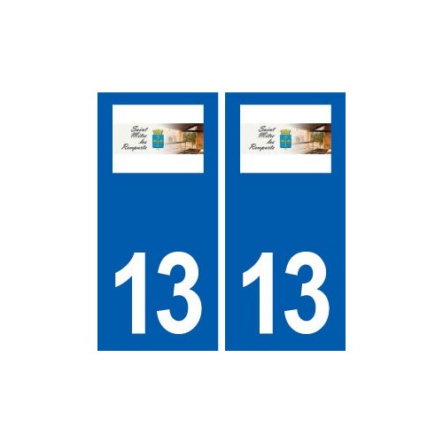 13 Saint-Chamas logo ville autocollant plaque sticker