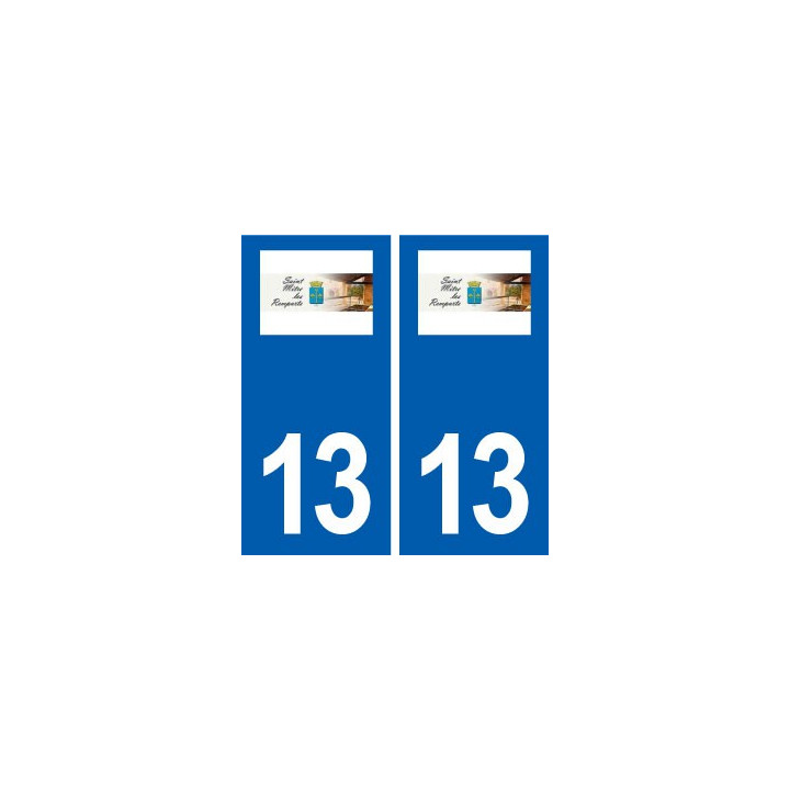 13 Saint-Chamas logo ville autocollant plaque sticker