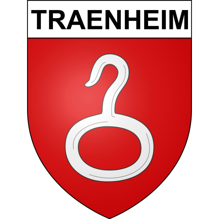 Traenheim Sticker wappen, gelsenkirchen, augsburg, klebender aufkleber
