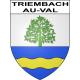 Triembach-au-Val 67 ville sticker blason écusson autocollant adhésif