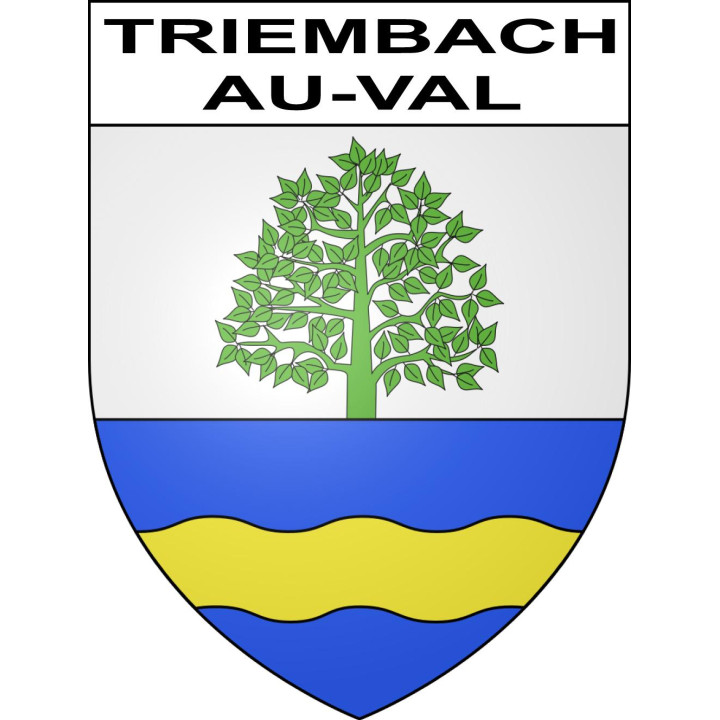 Triembach-au-Val 67 ville sticker blason écusson autocollant adhésif