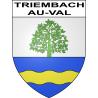Pegatinas escudo de armas de Triembach-au-Val adhesivo de la etiqueta engomada