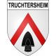 Truchtersheim 67 ville sticker blason écusson autocollant adhésif
