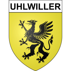 Uhlwiller Sticker wappen, gelsenkirchen, augsburg, klebender aufkleber