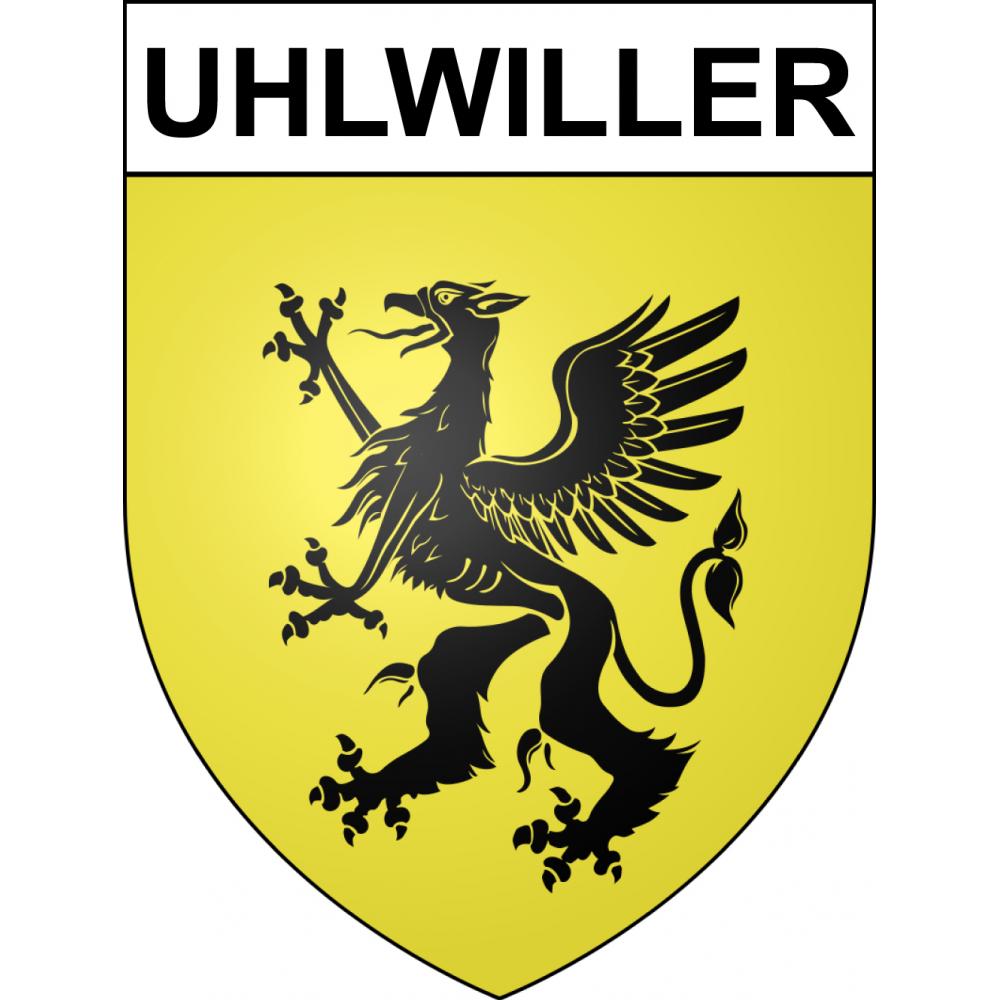 Uhlwiller 67 ville sticker blason écusson autocollant adhésif