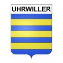 Uhrwiller Sticker wappen, gelsenkirchen, augsburg, klebender aufkleber