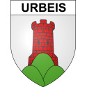 Urbeis 67 ville sticker blason écusson autocollant adhésif