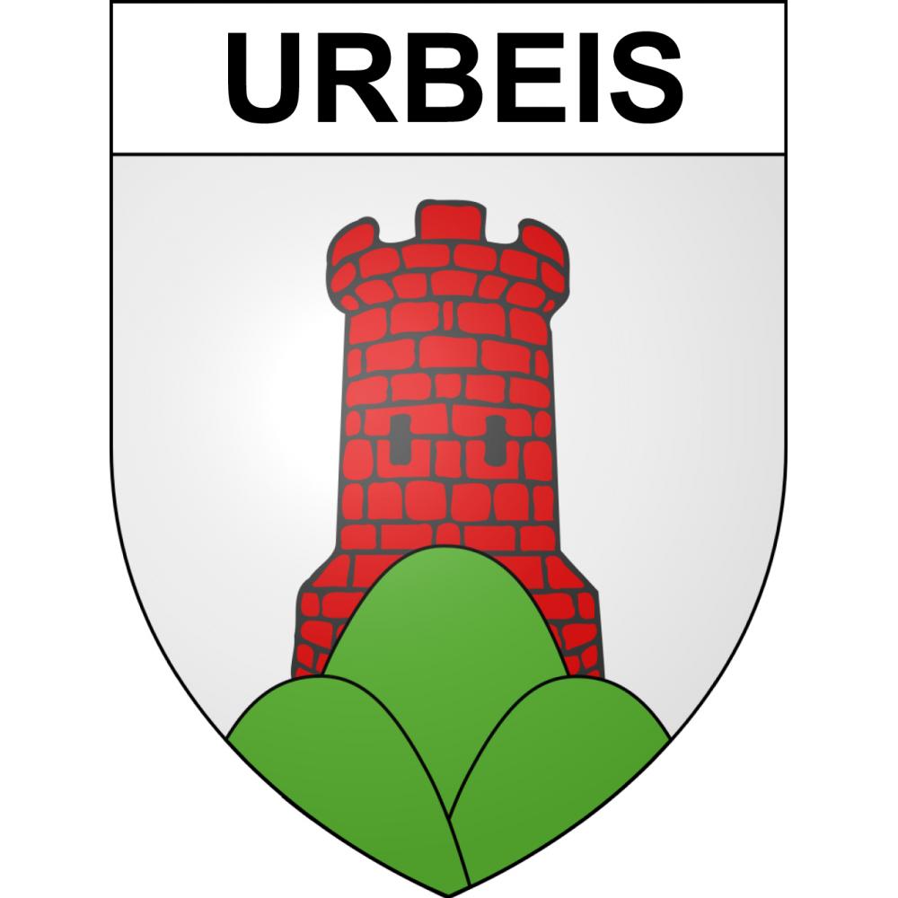 Urbeis Sticker wappen, gelsenkirchen, augsburg, klebender aufkleber