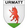 Urmatt Sticker wappen, gelsenkirchen, augsburg, klebender aufkleber