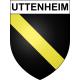 Pegatinas escudo de armas de Uttenheim adhesivo de la etiqueta engomada