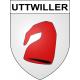 Uttwiller Sticker wappen, gelsenkirchen, augsburg, klebender aufkleber