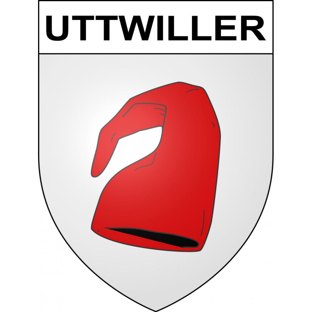 Stickers coat of arms Uttwiller adhesive sticker