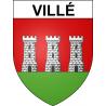 Villé 67 ville sticker blason écusson autocollant adhésif