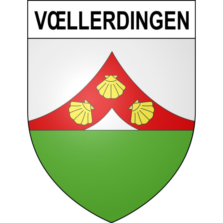 Vœllerdingen Sticker wappen, gelsenkirchen, augsburg, klebender aufkleber