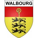 Walbourg Sticker wappen, gelsenkirchen, augsburg, klebender aufkleber
