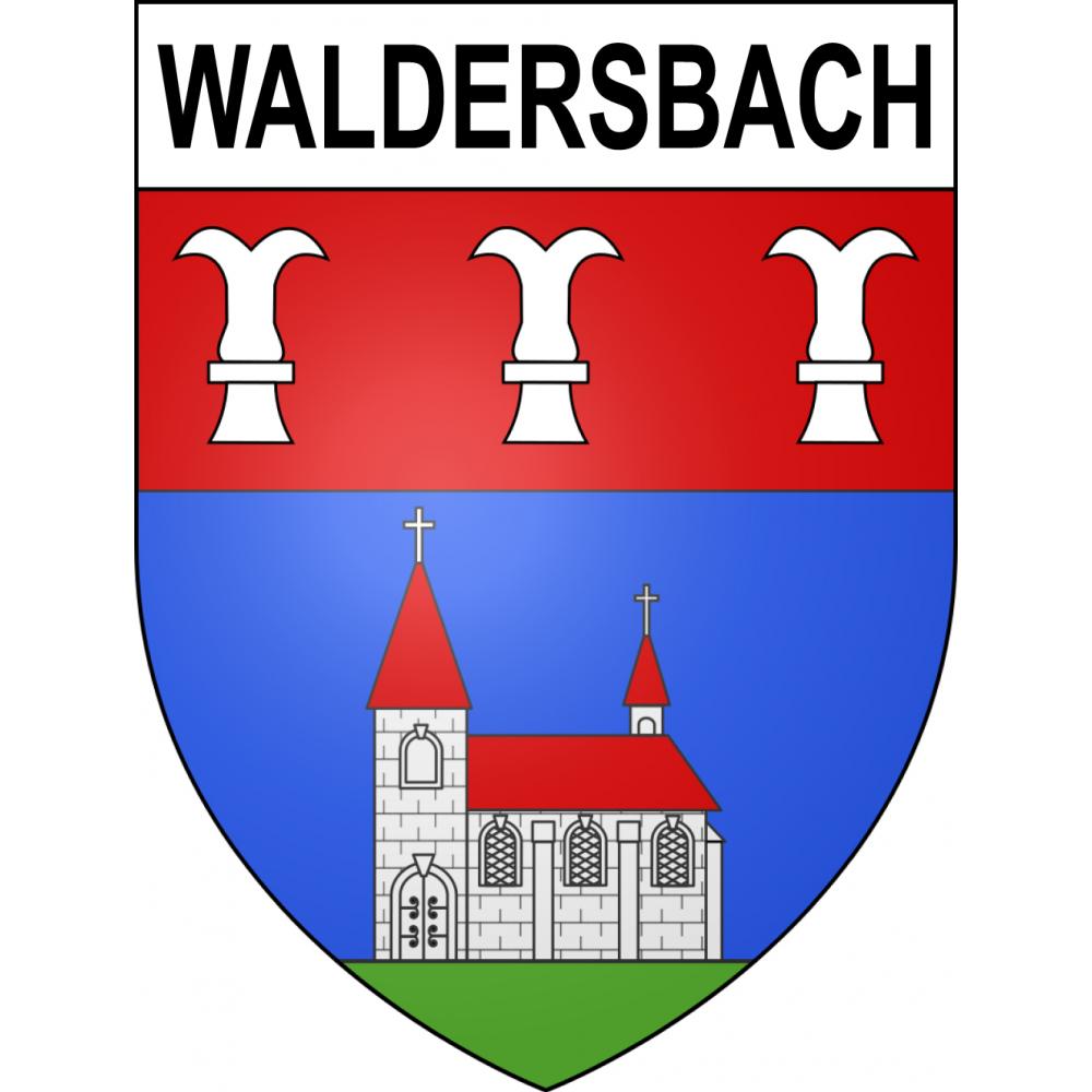 Waldersbach Sticker wappen, gelsenkirchen, augsburg, klebender aufkleber