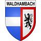 Waldhambach 67 ville sticker blason écusson autocollant adhésif