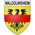Pegatinas escudo de armas de Waldolwisheim adhesivo de la etiqueta engomada