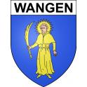 Wangen Sticker wappen, gelsenkirchen, augsburg, klebender aufkleber