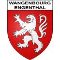 Pegatinas escudo de armas de Wangenbourg-Engenthaladhesivo de la etiqueta engomada