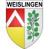 Pegatinas escudo de armas de Weislingen adhesivo de la etiqueta engomada