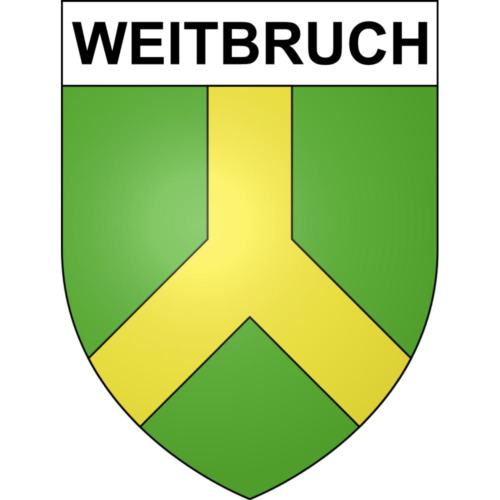 Weitbruch Sticker wappen, gelsenkirchen, augsburg, klebender aufkleber