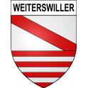 Weiterswiller Sticker wappen, gelsenkirchen, augsburg, klebender aufkleber