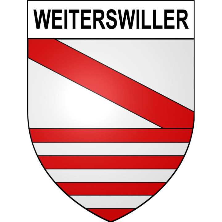 Weiterswiller Sticker wappen, gelsenkirchen, augsburg, klebender aufkleber