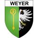 Pegatinas escudo de armas de Weyer adhesivo de la etiqueta engomada