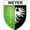 Pegatinas escudo de armas de Weyer adhesivo de la etiqueta engomada