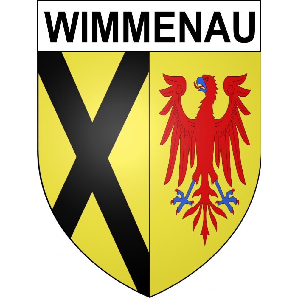Pegatinas escudo de armas de Wimmenau adhesivo de la etiqueta engomada