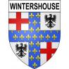 Pegatinas escudo de armas de Wintershouse adhesivo de la etiqueta engomada