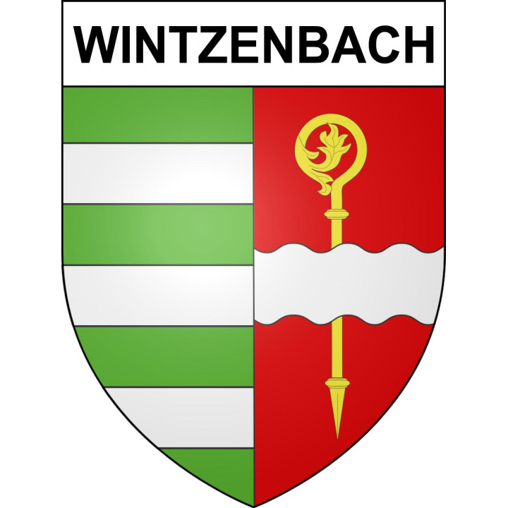 Wintzenbach 67 ville sticker blason écusson autocollant adhésif